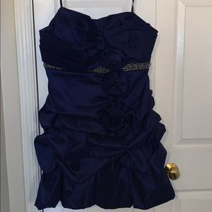 Dark blue homecoming dress